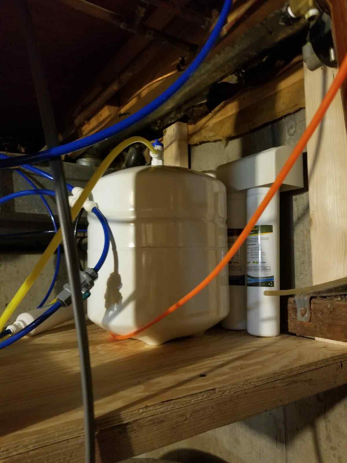 Home water treatment install in Evergreen