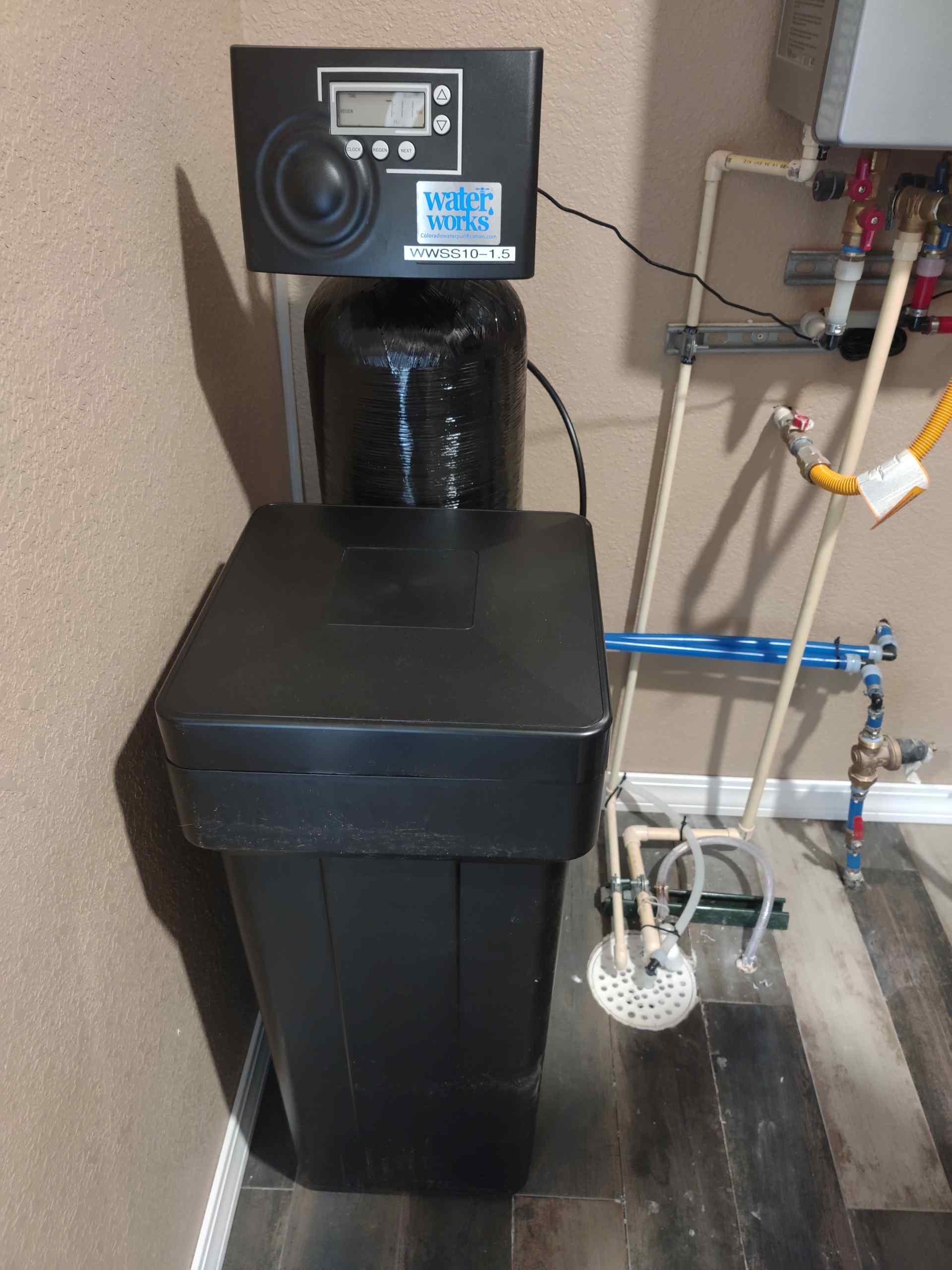Whole-house filter at the main supply line in Westminster